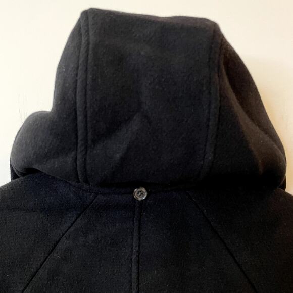 J.Crew Stowe Parka Italian Stadium Cloth Midi City Classic Office CD571 Black 0 - Picture 10 of 16